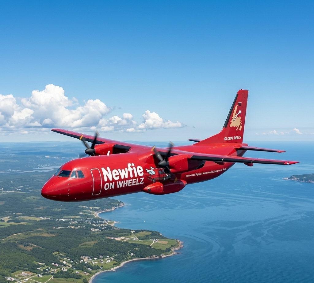 newfie on wheelz plane